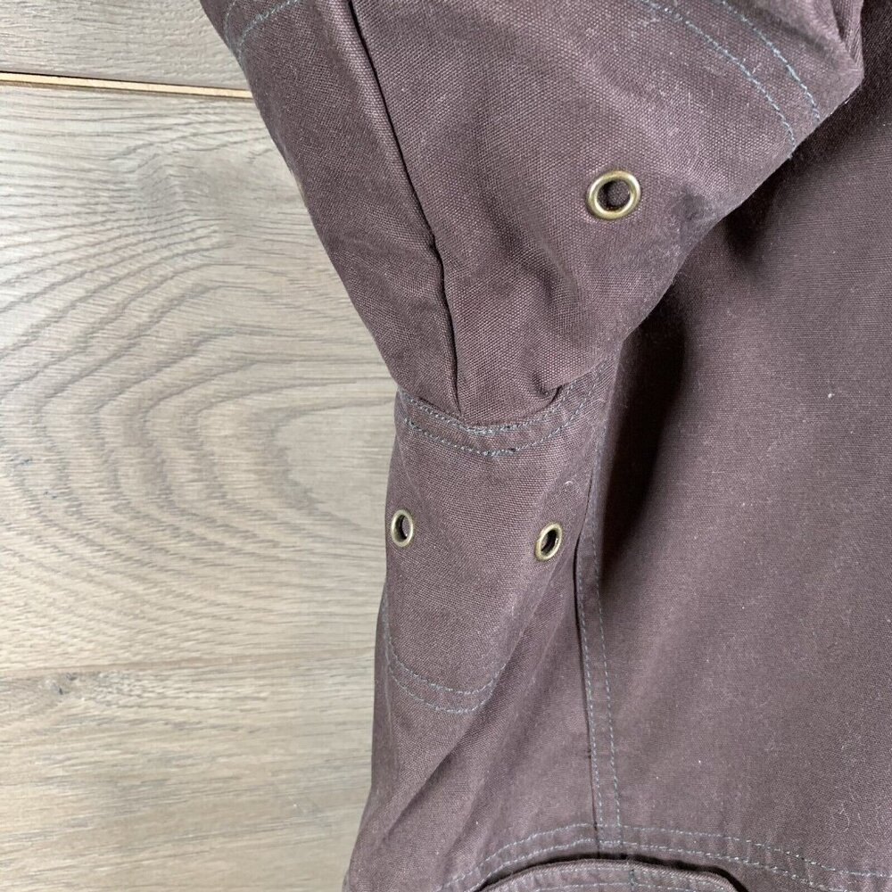 Dockers Mens Metal Clip Hook & Ring Closure Heavy Coat Quilt Lining Brown Size L - Picture 11 of 16